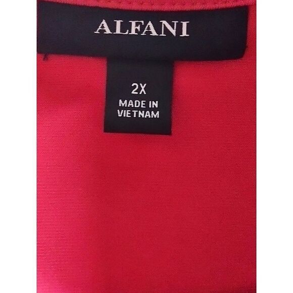 Alfani Twist Front Pink Tunic Blouse Size 2X - Picture 6 of 6